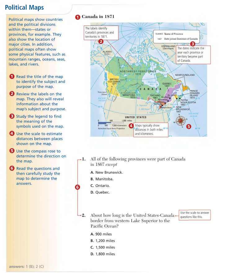 How to Read a Political Map - LearnSocialStudies