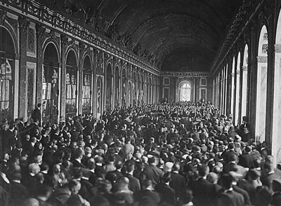 Treaty Signing at Versailles, France